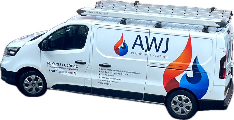 AWJ Plumbing & Heating van